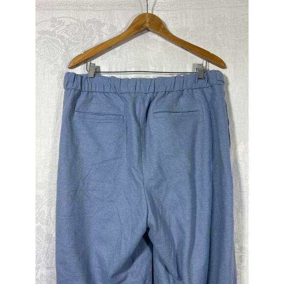 Banana Republic Pants 16 Blue Wool Blend Elastic Waist Lined Trousers - Picture 9 of 16